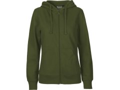 Neutral O 83301 Dámská mikina s kapucí z bio bavlny 77.8331 military