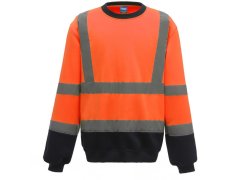 Yoko HVJ 510 Hi-Vis mikina 79.J510 hi vis orange/navy