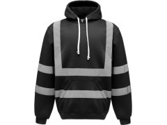 Yoko HVK 05 Hi-Vis mikina s&nbsp;kapucí 79.VK05 black