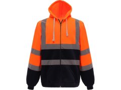 Yoko HVK 07 Hi-Vis mikina s&nbsp;kapucí 79.VK07 hi vis orange/navy
