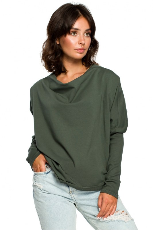 Mikina s žebrovanou strukturou model 124062 BeWear