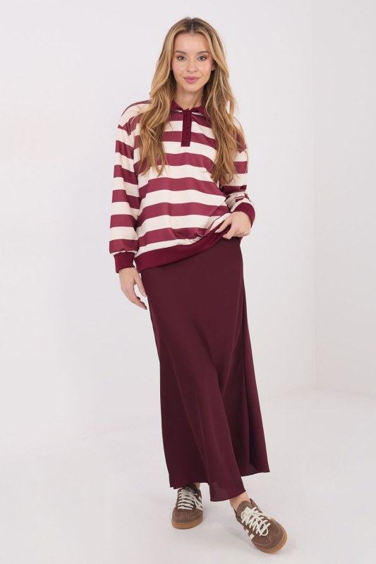 Mikina s proužky model 222771 Italy Moda