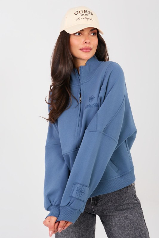 Mikina na zip model 224332 Factory Price