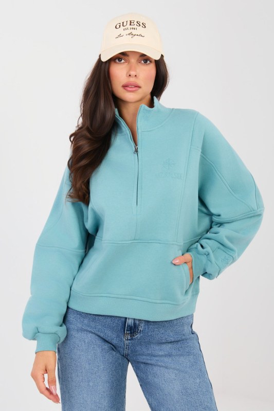 Mikina na zip model 224334 Factory Price
