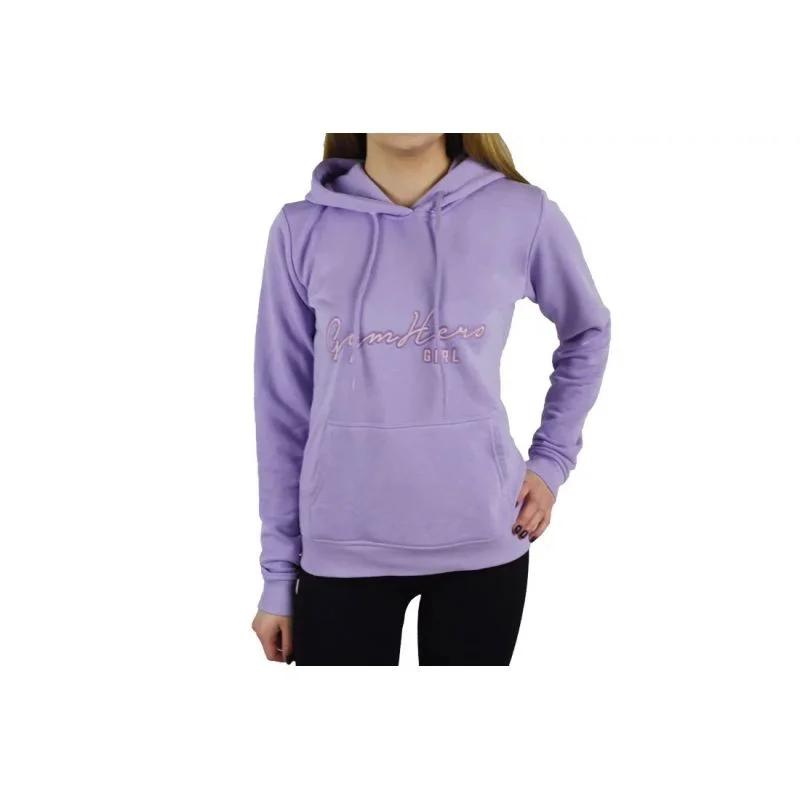 Mikina s kapucí GymHero W 783-LAVENDER