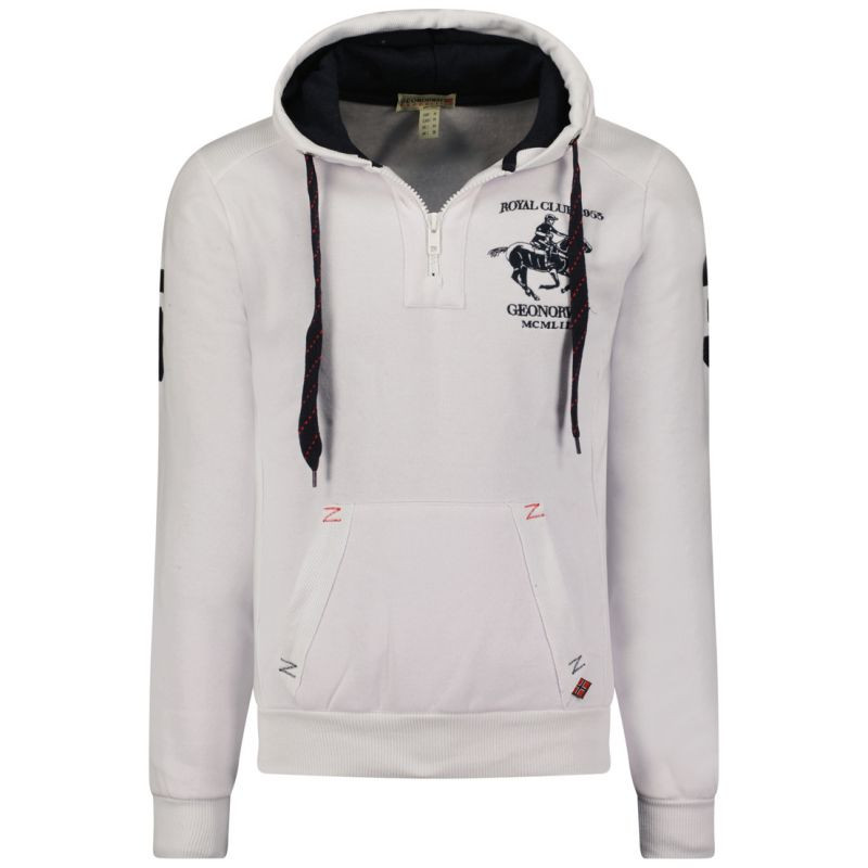 Geographical Norway Folton EO 100 M WW4783H/GNO-Bílá mikina