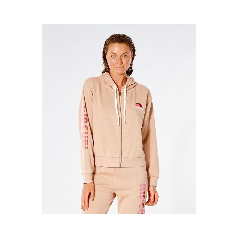 Mikina RIP CURL Wave Shapers Zip Through – béžová