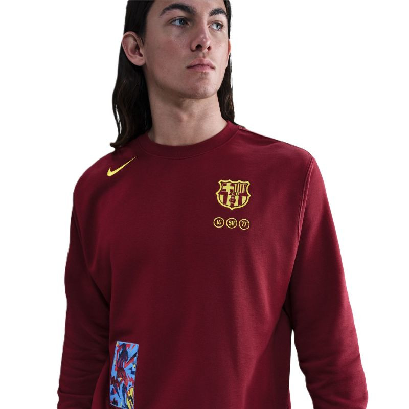 Klubová mikina Nike FC Barcelona Crew FZ1259-677 - Dámské oblečení mikiny