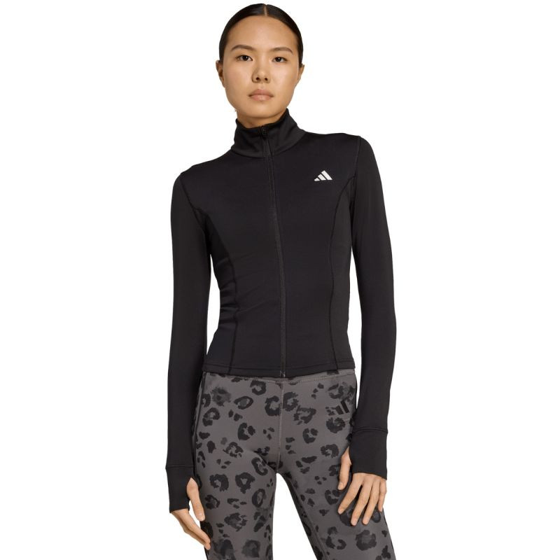 Dámská mikina adidas Optime Essentials Full-Zip, černá, JM9185