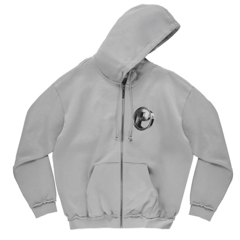 Mikina s kapucí Prosto P Rim Zip KL261MSWE2121, šedá, velikost L