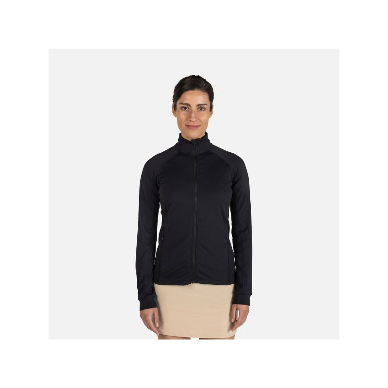 Dámská mikina ROSSIGNOL W Mid Layer Thin, černá - Dámské oblečení mikiny