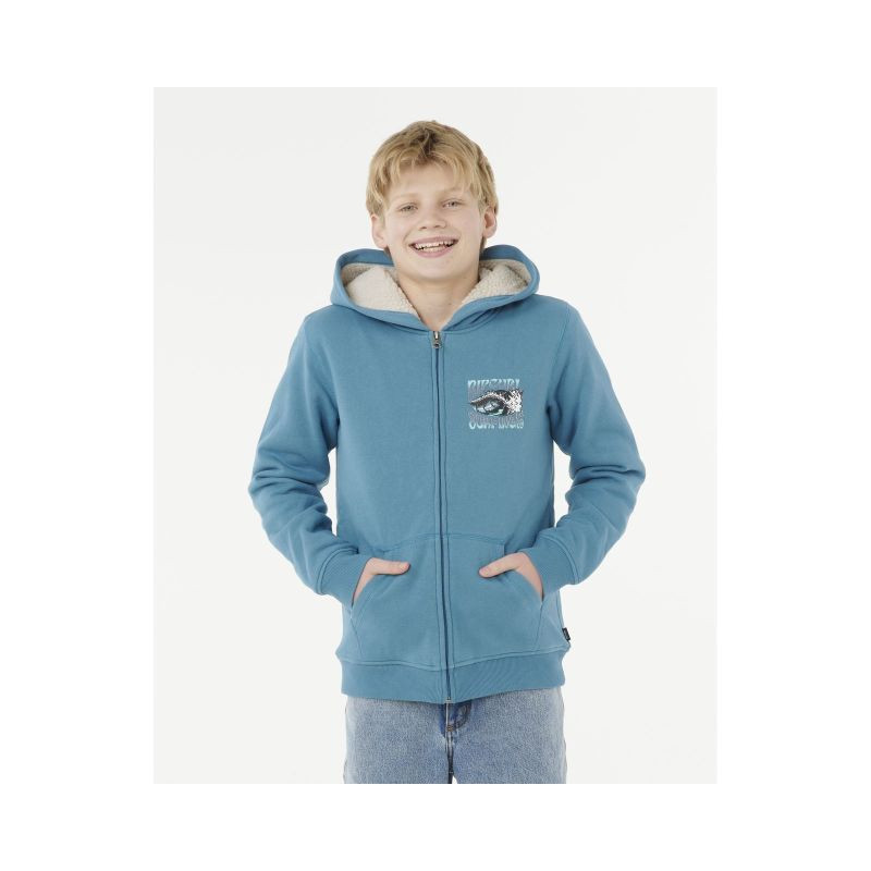 Mikina RIP CURL HAZE & TUBE LINED Z/T HOOD-BOY modrá