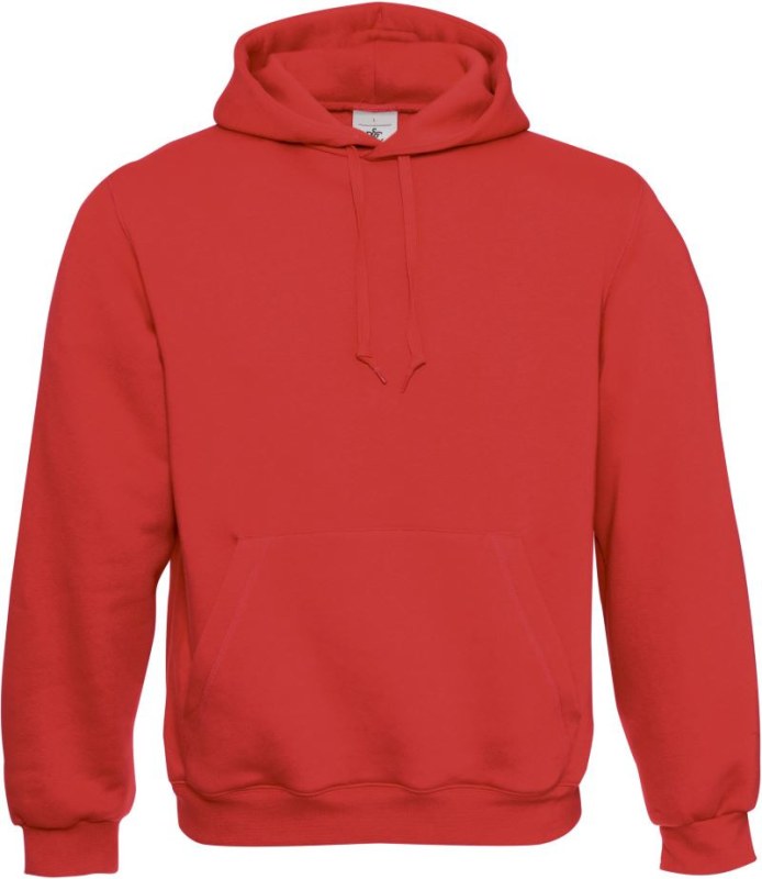 B&C Hooded Mikina s kapucí 01.0620 red