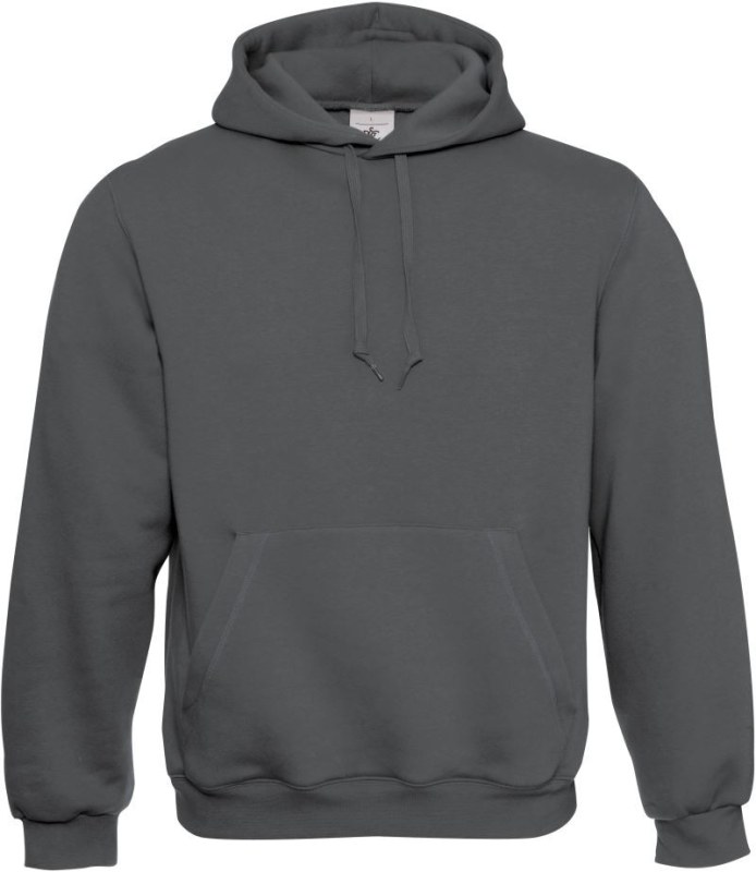 B&C Hooded Mikina s kapucí 01.0620 steel grey
