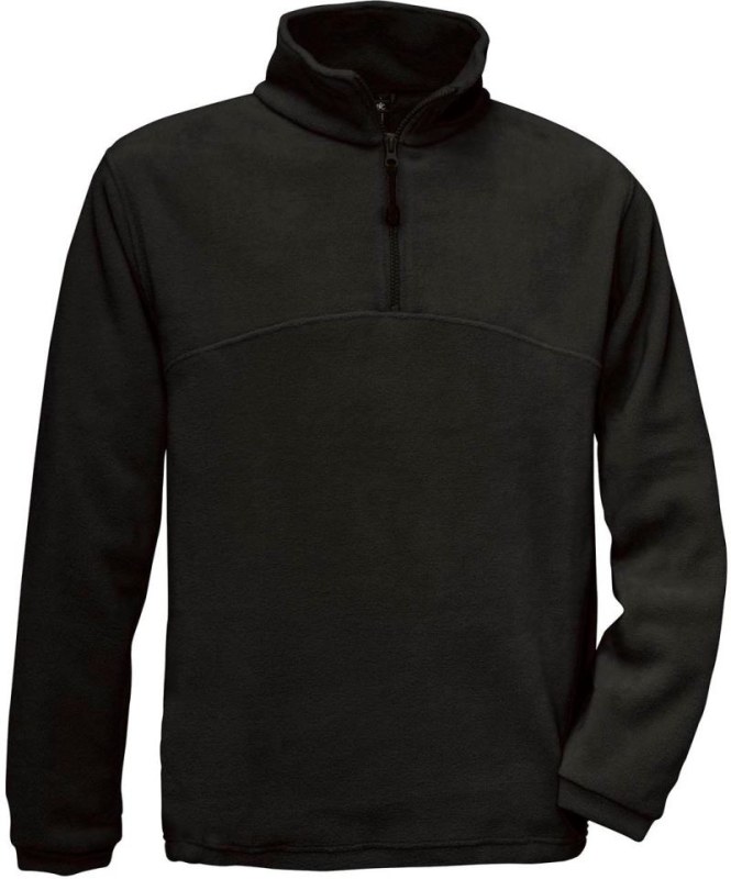 B&C Highlander + Fleecová mikina s 1/4 zipem 01.0704 black