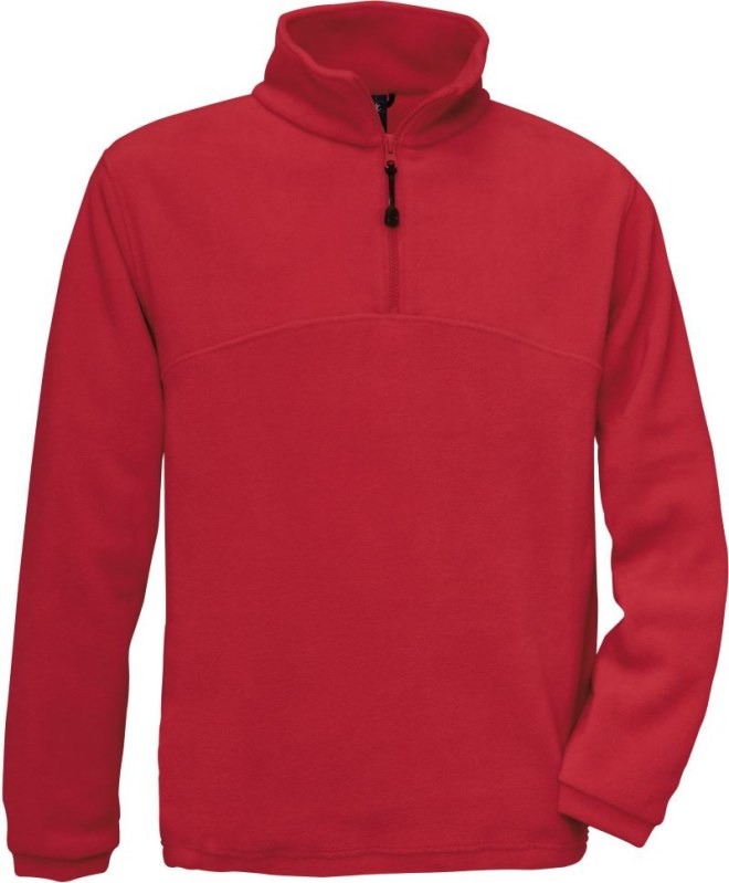 B&C Highlander + Fleecová mikina s 1/4 zipem 01.0704 red