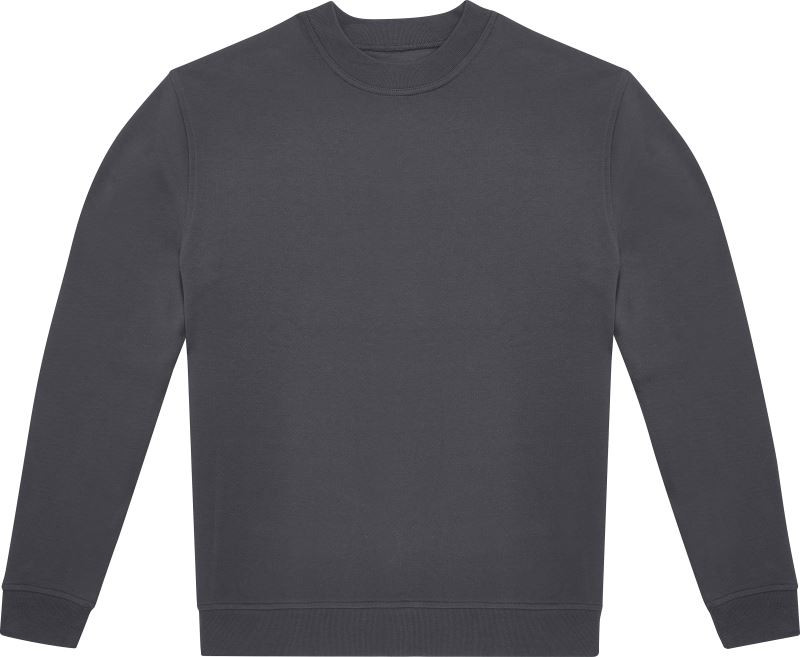B&C ID.222 Crew Unisex mikina 01.I222 dark grey - Dámské oblečení mikiny