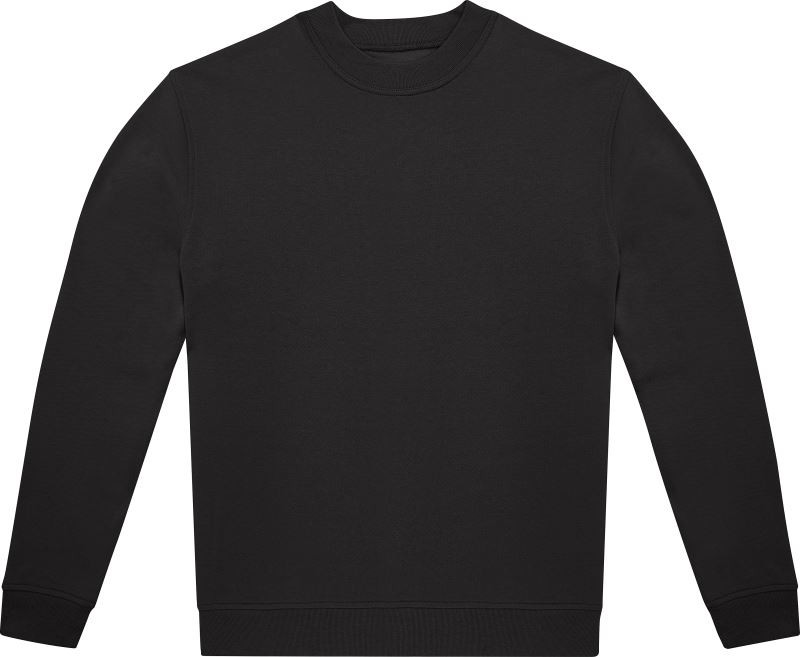 B&C ID.332 Crew Unisex mikina 01.I332 black - Dámské oblečení mikiny