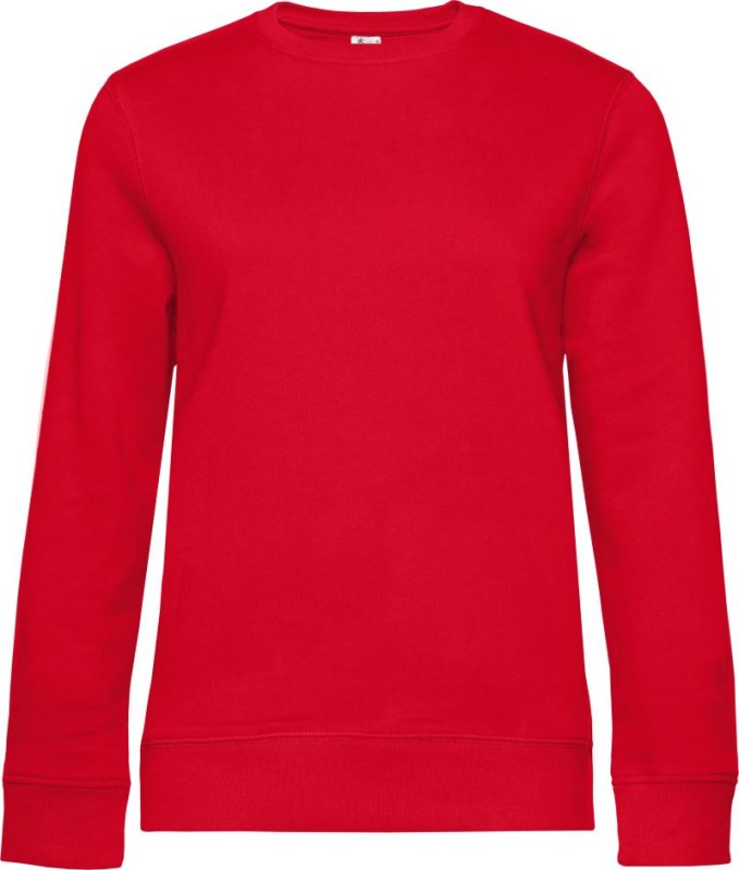 B&C QUEEN Crew Neck_° Dámská mikina 01.W01Q red