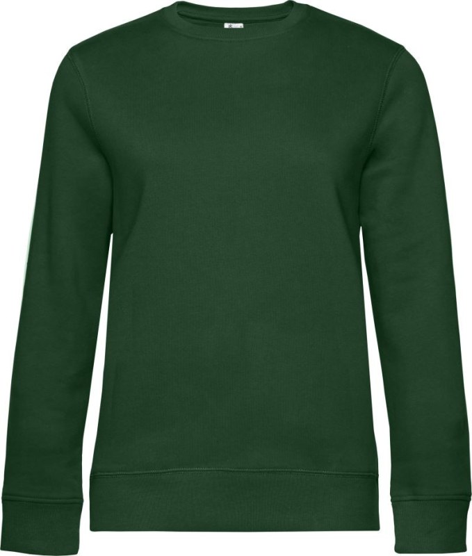 B&C QUEEN Crew Neck_° Dámská mikina 01.W01Q bottle green