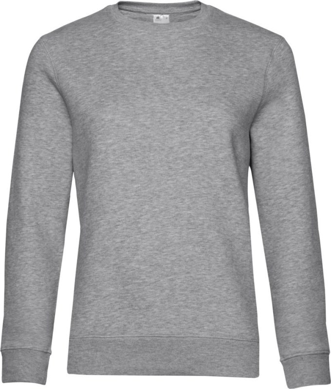 B&C QUEEN Crew Neck_° Dámská mikina 01.W01Q heather grey - Dámské oblečení mikiny
