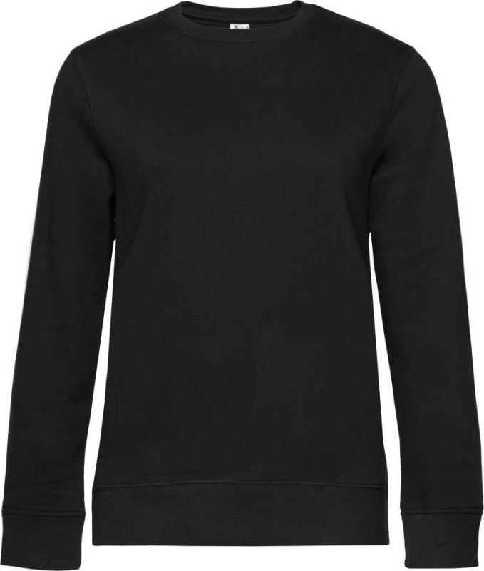 B&C QUEEN Crew Neck_° Dámská mikina 01.W01Q black pure