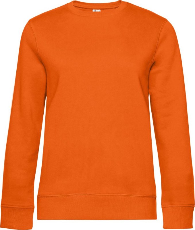 B&C QUEEN Crew Neck_° Dámská mikina 01.W01Q pure orange
