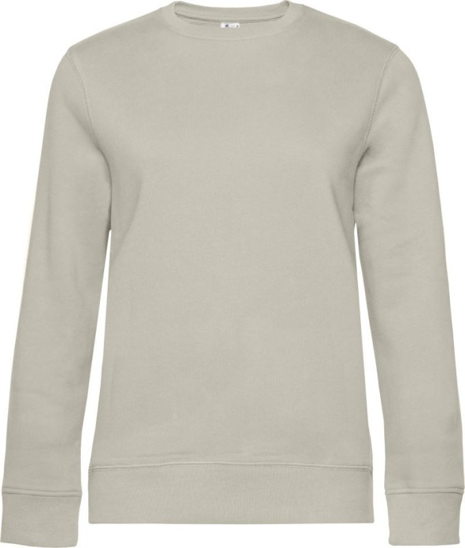 B&C QUEEN Crew Neck_° Dámská mikina 01.W01Q grey fog