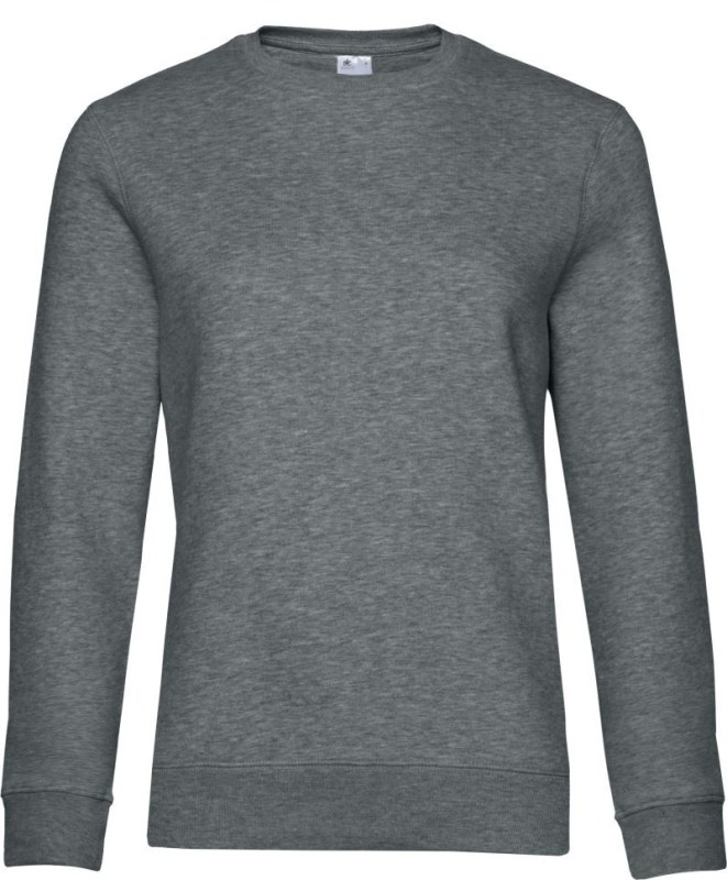 B&C QUEEN Crew Neck_° Dámská mikina 01.W01Q heather mid grey