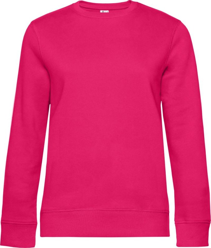 B&C QUEEN Crew Neck_° Dámská mikina 01.W01Q magenta pink