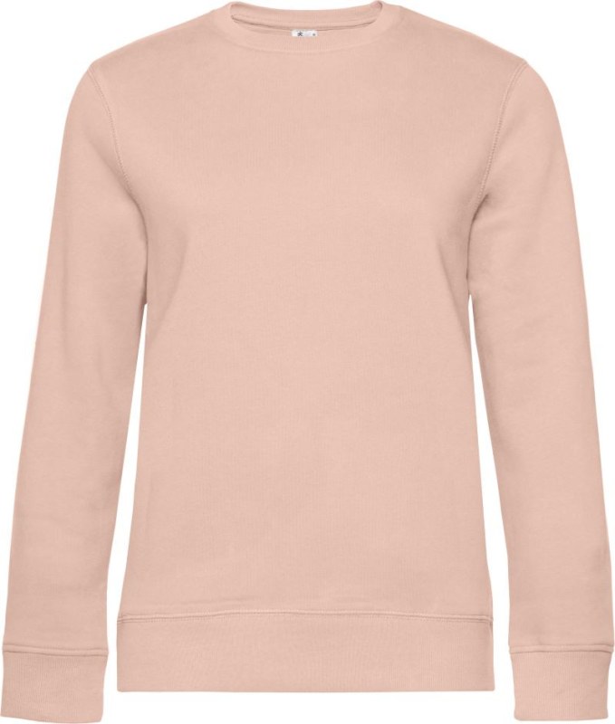 B&C QUEEN Crew Neck_° Dámská mikina 01.W01Q soft rose
