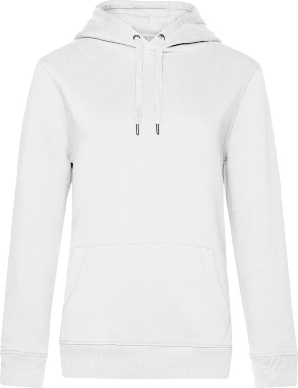 B&C QUEEN Hooded_° Dámská mikina s kapucí 01.W02Q white