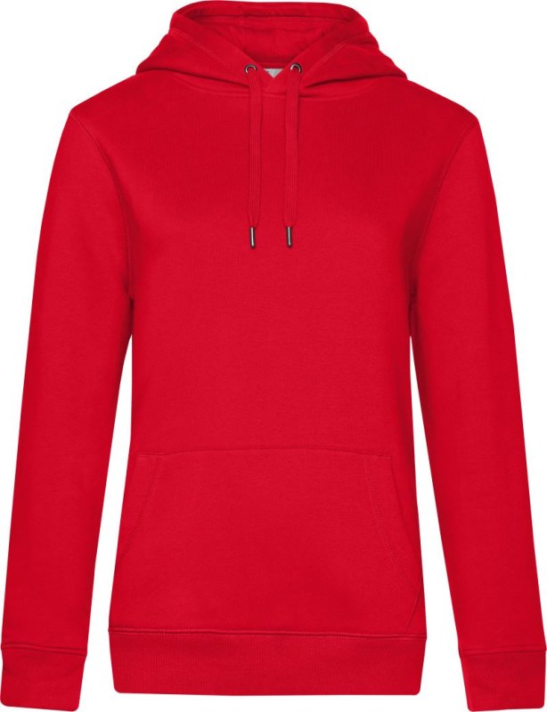 B&C QUEEN Hooded_° Dámská mikina s kapucí 01.W02Q red