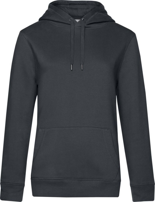 B&C QUEEN Hooded_° Dámská mikina s kapucí 01.W02Q asphalt
