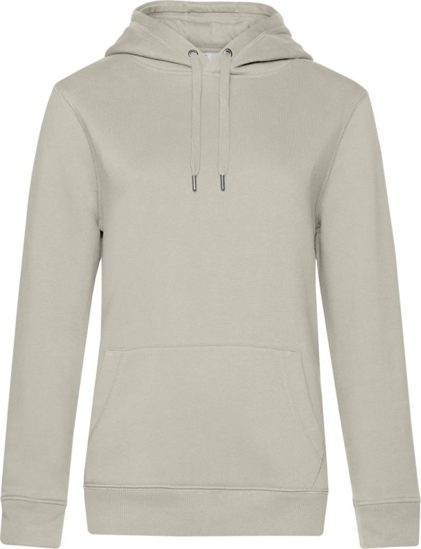 B&C QUEEN Hooded_° Dámská mikina s&nbsp;kapucí 01.W02Q grey fog - Dámské oblečení mikiny