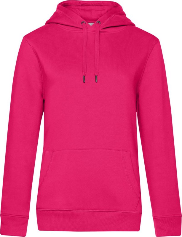 B&C QUEEN Hooded_° Dámská mikina s&nbsp;kapucí 01.W02Q magenta pink - Dámské oblečení mikiny