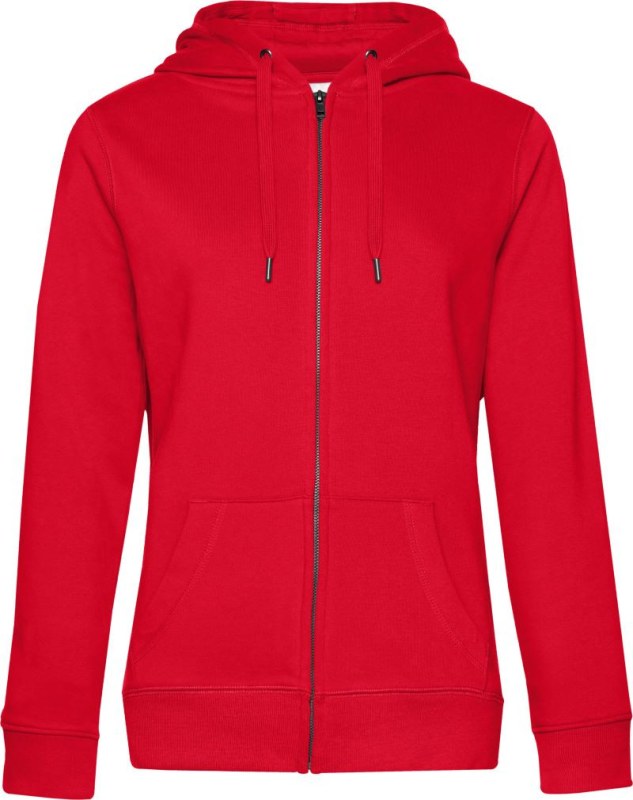 B&C QUEEN Zipped Hood_° Dámská mikina s kapucí 01.W03Q red