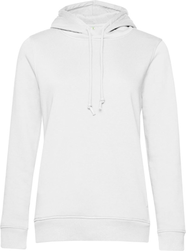 B&C Inspire Hooded /women_° Dámská mikina s kapucí 01.W34B white