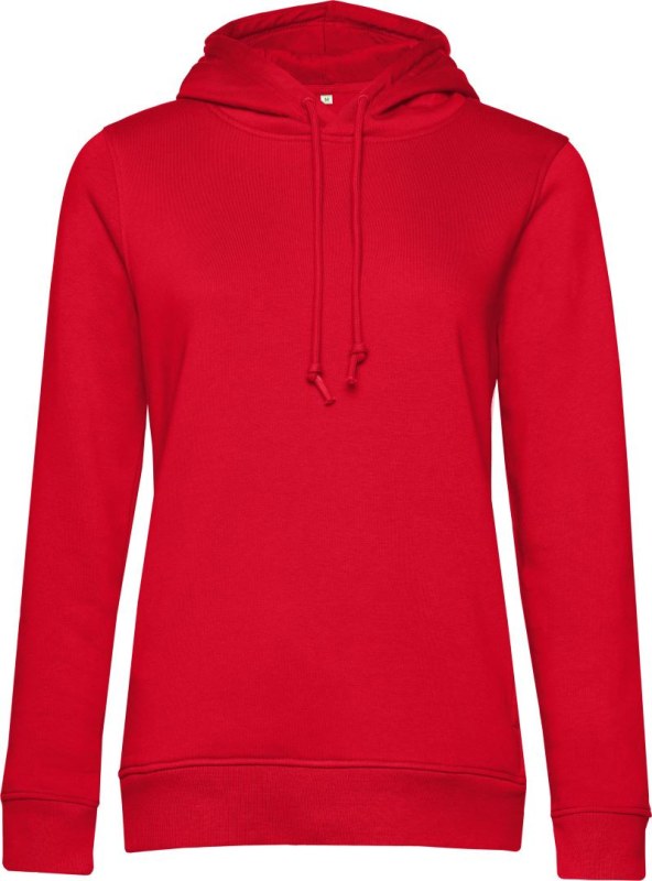 B&C Inspire Hooded /women_° Dámská mikina s kapucí 01.W34B red