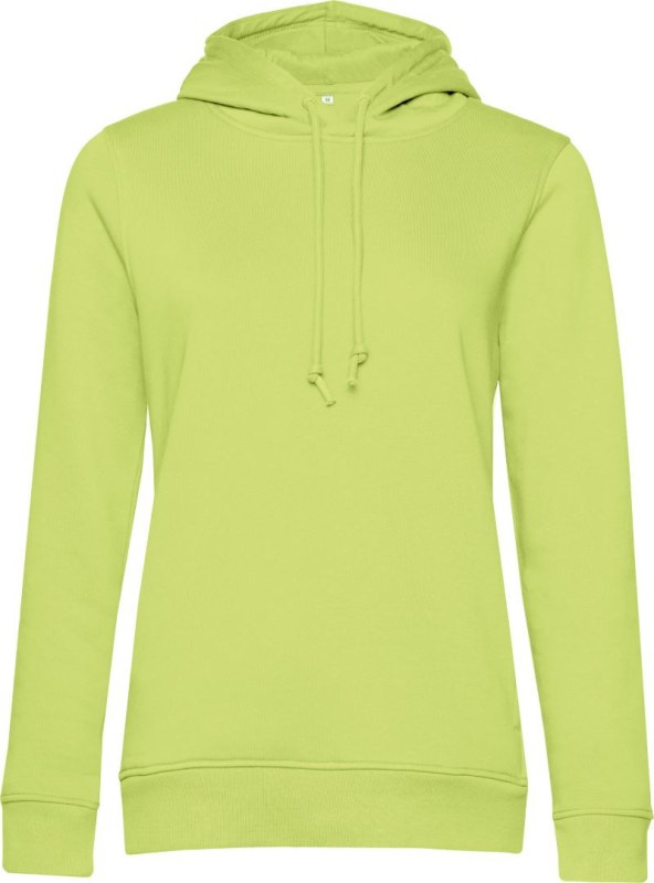 B&C Inspire Hooded /women_° Dámská mikina s kapucí 01.W34B lime