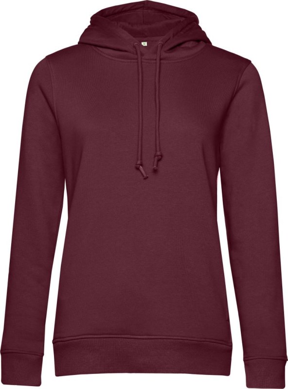 B&C Inspire Hooded /women_° Dámská mikina s kapucí 01.W34B burgundy
