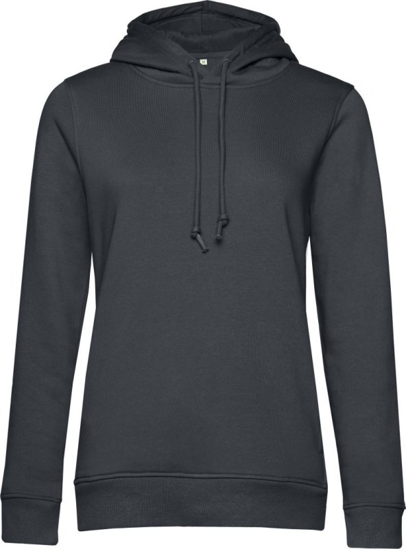 B&C Inspire Hooded /women_° Dámská mikina s&nbsp;kapucí 01.W34B asphalt - Dámské oblečení mikiny