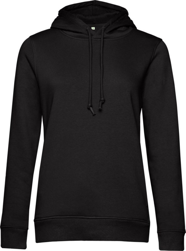 B&C Inspire Hooded /women_° Dámská mikina s&nbsp;kapucí 01.W34B black pure - Dámské oblečení mikiny