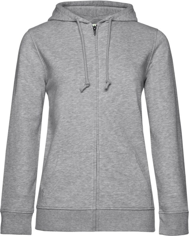 B&C Inspire Zipped Hood /women_° Dámská mikina s kapucí 01.W36B heather grey