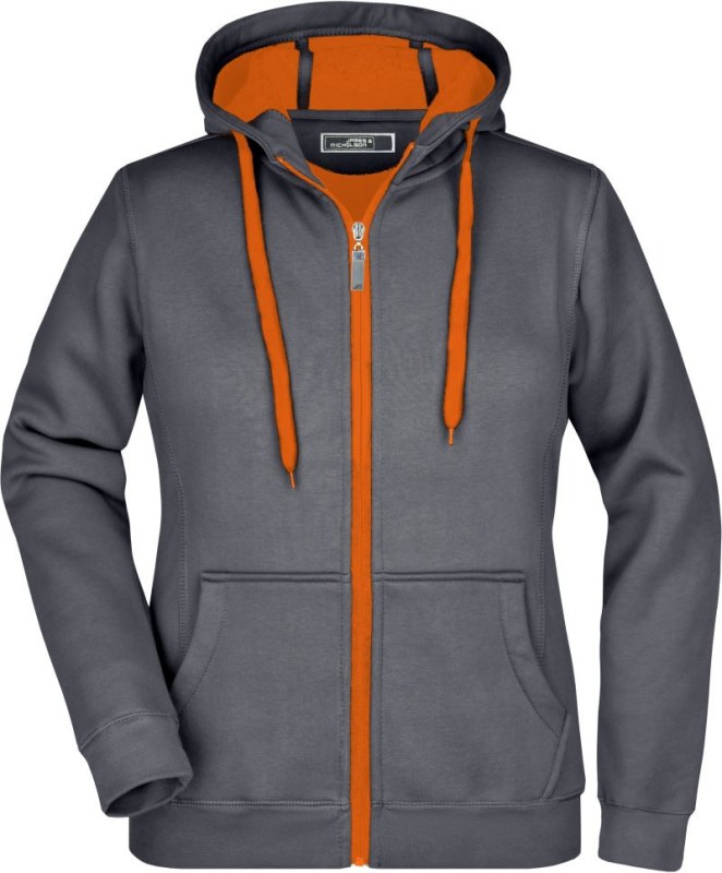 Daiber JN 354 Dámská mikina Doubleface 02.0354 carbon/orange