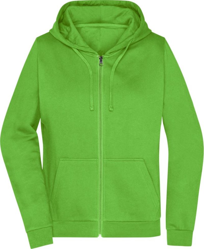 Daiber JN 755 Dámská mikina s&nbsp;kapucí 02.0755 lime green - Dámské oblečení mikiny