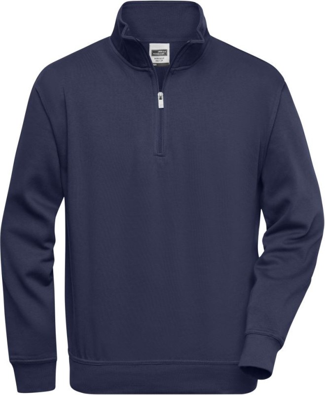 Daiber JN 831 Pracovní mikina s 1/4 zipem 02.0831 navy