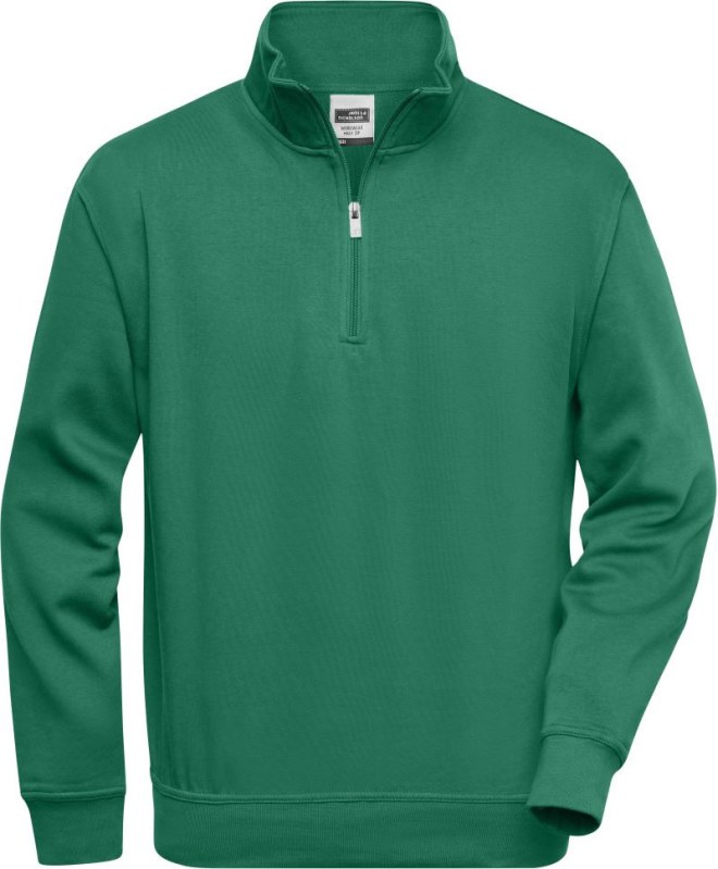 Daiber JN 831 Pracovní mikina s 1/4 zipem 02.0831 dark green