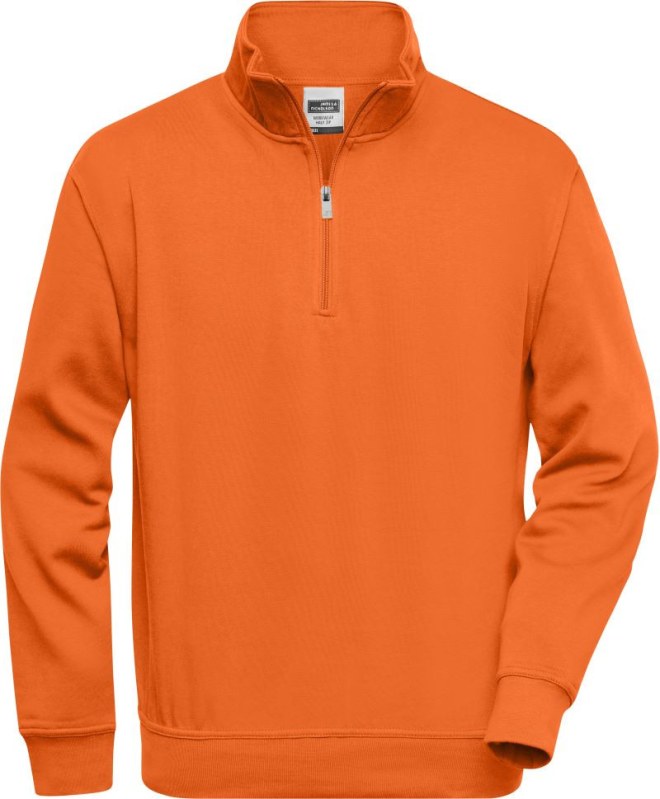 Daiber JN 831 Pracovní mikina s 1/4 zipem 02.0831 orange