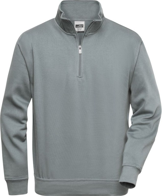 Daiber JN 831 Pracovní mikina s 1/4 zipem 02.0831 dark grey